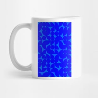 Men Bluish Geometric Pattern - Shapes #6 Mug